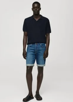 MANGO Dżinsy*Bermudy dżinsowe slim fit