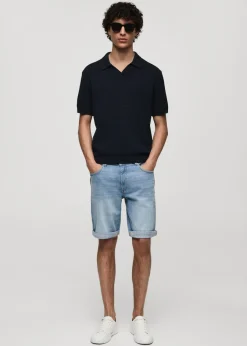 MANGO Dżinsy*Bermudy dżinsowe slim fit