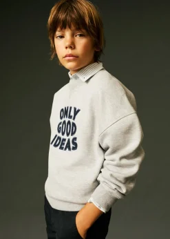 Dzieci MANGO Bluzy*Bluza bawełniana z haftem