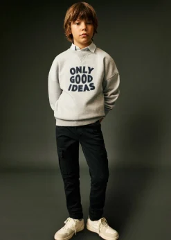 Dzieci MANGO Bluzy*Bluza bawełniana z haftem