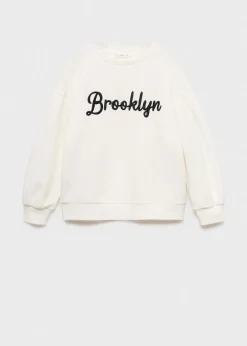 Dzieci MANGO Bluzy*Bluza bawełniana z haftem