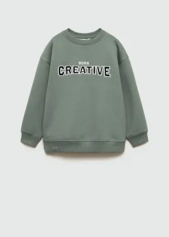 Dzieci MANGO Bluzy*Bluza bawełniana z haftem