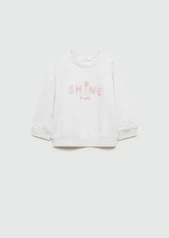 Dzieci MANGO Bluzy*Bluza bawełniana z haftem