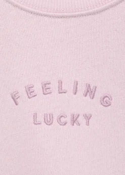 Dzieci MANGO Bluzy*Bluza bawełniana z haftem