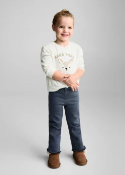 Dzieci MANGO Bluzy*Bluza bawełniana z haftem