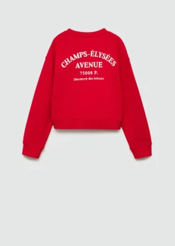 Dzieci MANGO Bluzy*Bluza bawełniana z haftem