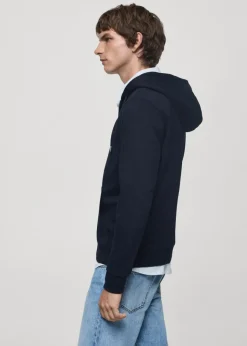 MANGO Bluzy*Bluza bawełniana z kapturem na zamek