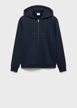 MANGO Bluzy*Bluza bawełniana z kapturem na zamek