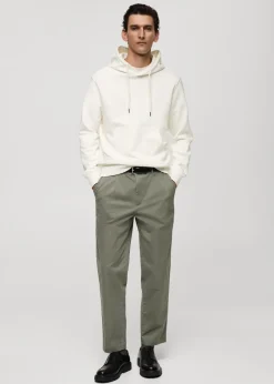 MANGO Bluzy*Bluza bawełniana z kapturem regular fit