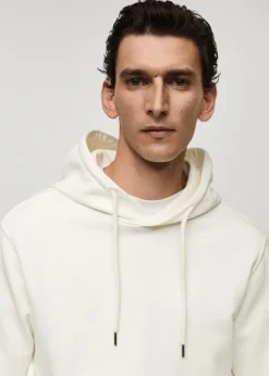 MANGO Bluzy*Bluza bawełniana z kapturem regular fit