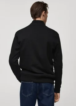 MANGO Bluzy*Bluza bawełniana z kołnierzem na zamek