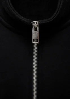 MANGO Bluzy*Bluza bawełniana z kołnierzem na zamek