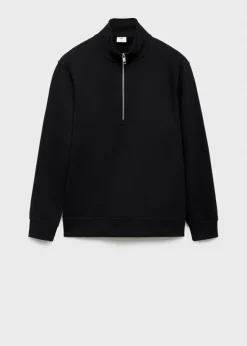 MANGO Bluzy*Bluza bawełniana z kołnierzem na zamek