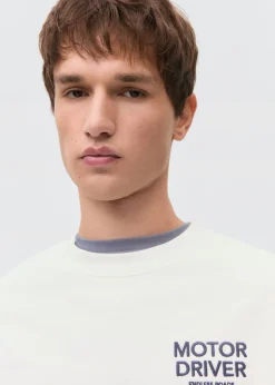 MANGO Bluzy*Bluza bawełniana z nadrukowanym napisem