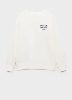 MANGO Bluzy*Bluza bawełniana z nadrukowanym napisem