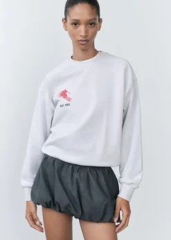 MANGO Swetry I Kardigany*Bluza bawełniana z nadrukowanym napisem