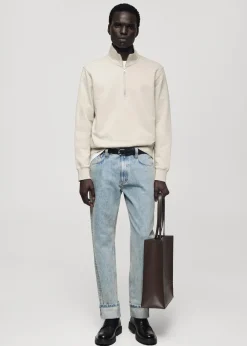 MANGO Bluzy*Bluza bawełniana z suwakiem