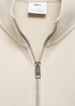 MANGO Bluzy*Bluza bawełniana z suwakiem