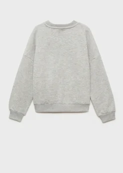 Dzieci MANGO Bluzy*Bluza bawełniana z wyhaftowanym napisem