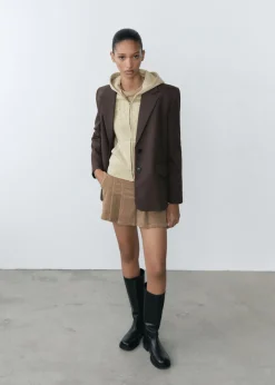 MANGO Swetry I Kardigany*Bluza bawełniana z wyhaftowanym napisem