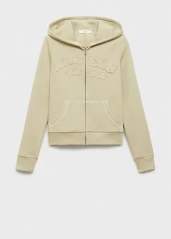 MANGO Swetry I Kardigany*Bluza bawełniana z wyhaftowanym napisem