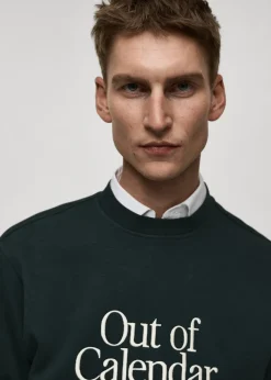 MANGO Bluzy*Bluza bawełniana z wyhaftowanym napisem