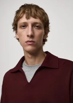 MANGO Bluzy|Koszulki Polo*Bluza oversize z kołnierzykiem polo relaxed fit