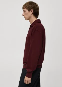 MANGO Bluzy|Koszulki Polo*Bluza oversize z kołnierzykiem polo relaxed fit