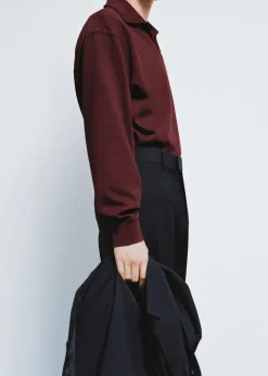 MANGO Bluzy|Koszulki Polo*Bluza oversize z kołnierzykiem polo relaxed fit