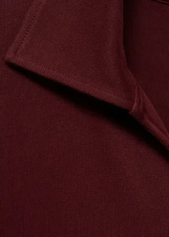 MANGO Bluzy|Koszulki Polo*Bluza oversize z kołnierzykiem polo relaxed fit