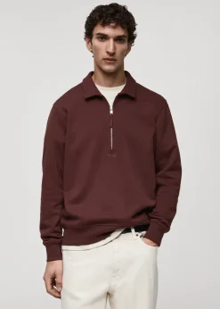 MANGO Bluzy|Koszulki Polo*Bluza polo bawełniana regular fit