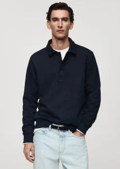 MANGO Bluzy|Koszulki Polo*Bluza polo bawełniana regular fit