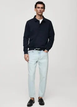 MANGO Bluzy|Koszulki Polo*Bluza polo bawełniana regular fit