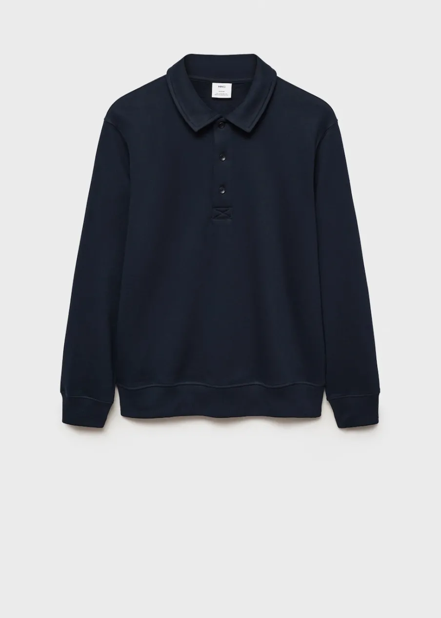 MANGO Bluzy|Koszulki Polo*Bluza polo bawełniana regular fit