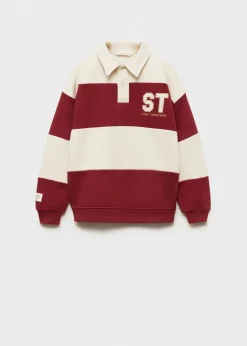 Dzieci MANGO Bluzy*Bluza polo w paski