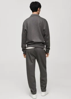 MANGO Bluzy|Koszulki Polo*Bluza polo z haftem