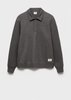 MANGO Bluzy|Koszulki Polo*Bluza polo z haftem