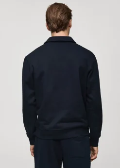 MANGO Bluzy|Koszulki Polo*Bluza polo z mieszanki bawełny