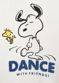 Dzieci MANGO Bluzy*Bluza Snoopy z teksturą