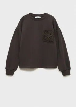 Dzieci MANGO Bluzy*Bluza szydełkowy detal