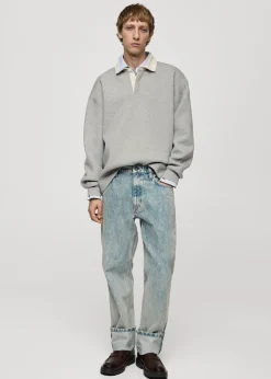 MANGO Bluzy|Koszulki Polo*Bluza w stylu polo relaxed fit