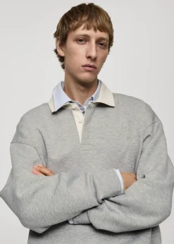 MANGO Bluzy|Koszulki Polo*Bluza w stylu polo relaxed fit