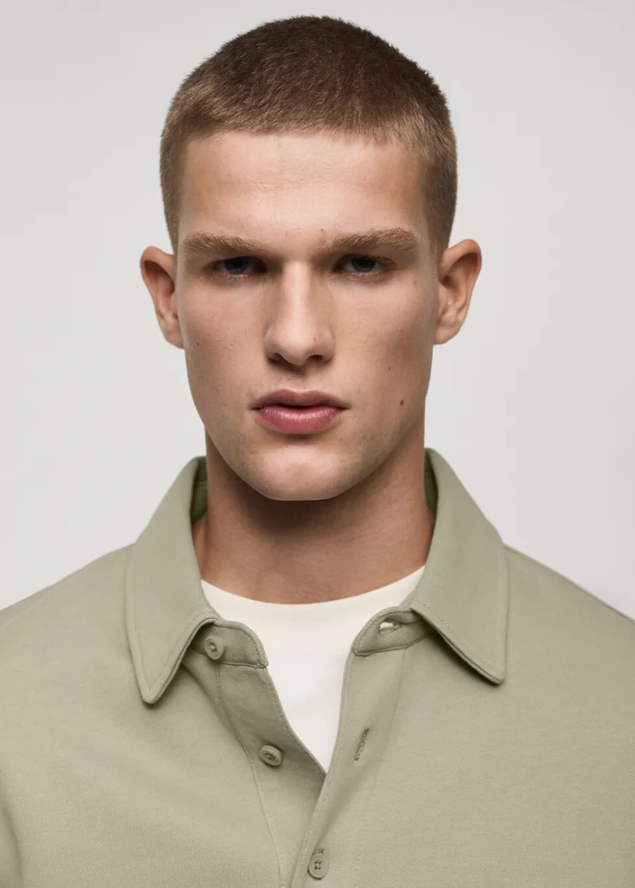 MANGO Bluzy|Koszulki Polo*Bluza w stylu polo z 100% bawełny