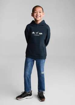 Dzieci MANGO Bluzy*Bluza wzór w dinozaury