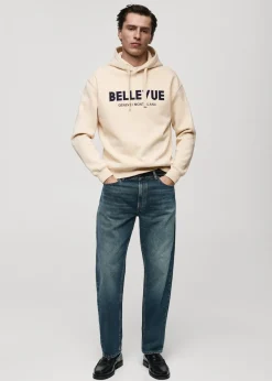 MANGO Bluzy*Bluza z bawełny z napisem