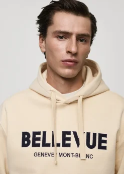 MANGO Bluzy*Bluza z bawełny z napisem