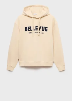 MANGO Bluzy*Bluza z bawełny z napisem