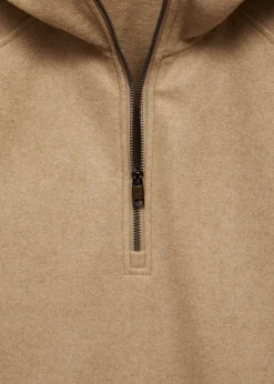 MANGO Bluzy*Bluza z flaneli z kapturem