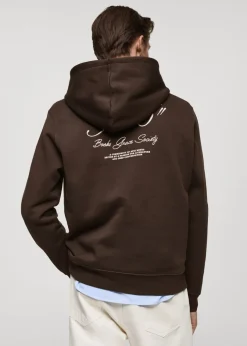 MANGO Bluzy*Bluza z kapturem i haftem