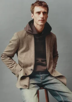 MANGO Bluzy*Bluza z kapturem i haftem